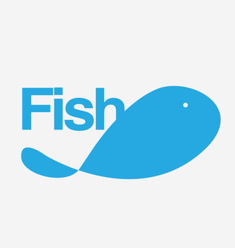Minimal Abstract Fish Logo