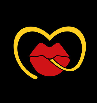 Sphagetti and Lips Logo Icon