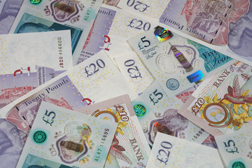 Britische Pfund Banknoten