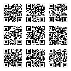 Set of Abstract QR codes