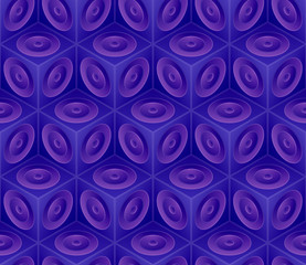 Seamless pattern from isometric cubes. Abstract geometric backdrop. Design background