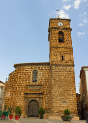 Fototapeta na wymiar Iglesia de Letur, Albacete, España