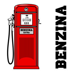 Obraz premium vintage gas stations