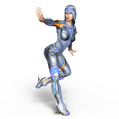 女性サイボーグ