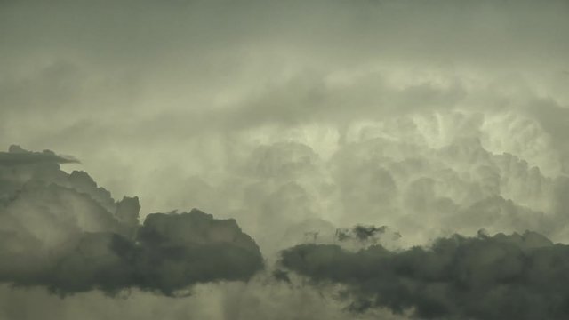 Angry Boiling Storm Cloud Front