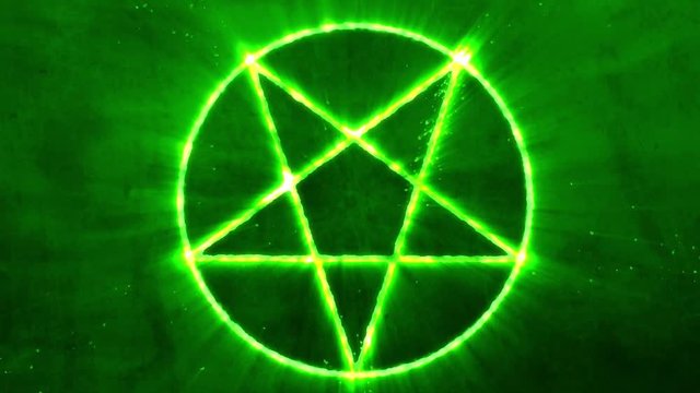 4K Inverted Pentagram Symbol Animation