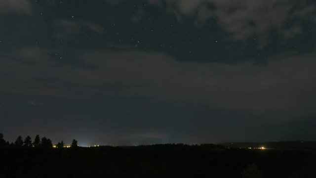 Low Clouds Race Across Sky After Frontal Passage
