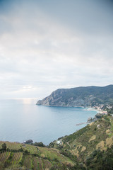 Fototapeta na wymiar The Ligurian Sea Cliff