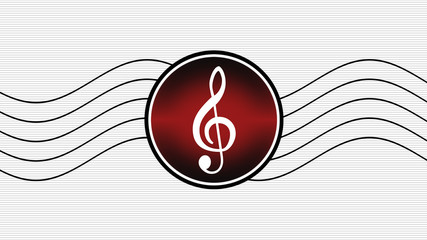Treble clef illustration