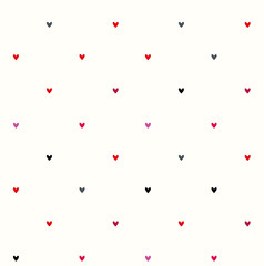 Seamless pattern small hearts.