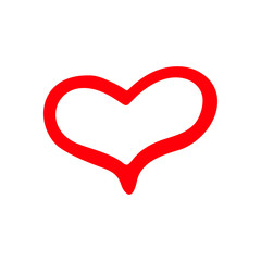 Red hearts set, Valentine day love adult xxl vintage wedding  invitation design logo