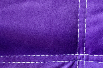 Velvet purple background pattern with white lines. Close up