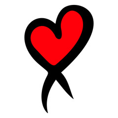 Red hearts set, Valentine day love adult xxl vintage wedding  invitation design logo