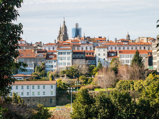 Fototapeta premium Skyline of Santiago de Compostela