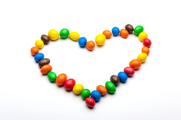 конфеты в форме сердца