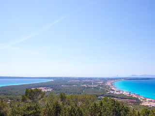 Fototapeta na wymiar Formentera island shape
