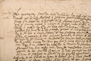 Old letter handwritten text Grunge vintage texture background