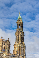 Fototapeta na wymiar Katholische Hofkirche in Dresden