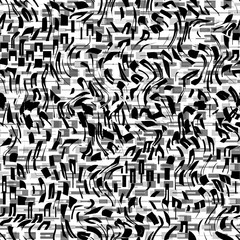 seamless background pattern, with paints and strokes, black and white