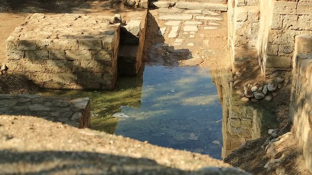 Historical place of baptism of Jesus Christ in Jordan. Al-Maghtas, is an archaeological world heritage site on the east bank of Jordan river, officially known as Baptism Site Bethany Beyond the Jordan