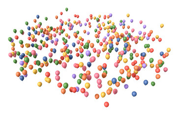 Colorful Balloons in Air