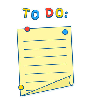 To Do List On Whiteboard Or Fridge With Magnets