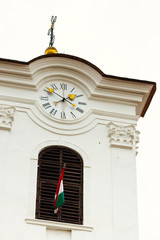 Bell tower with clock