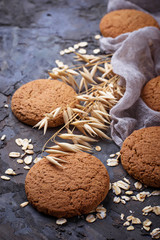 Homemade sweet oatmeal  cookies