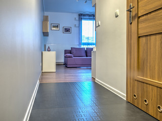 hall with viev for  living room