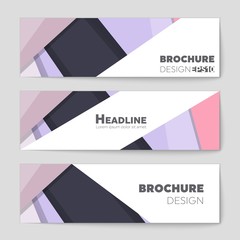 Fototapeta premium Abstract vector layout background set. For art template design, list, front page, mockup brochure theme style, banner, idea, cover, booklet, print, flyer, book, blank, card, ad, sign, sheet,, a4.