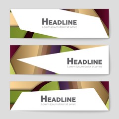 Fototapeta premium Abstract vector layout background set. For art template design, list, front page, mockup brochure theme style, banner, idea, cover, booklet, print, flyer, book, blank, card, ad, sign, sheet,, a4.