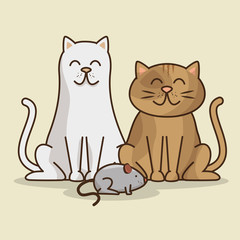 group animals pet shop vector illustration design