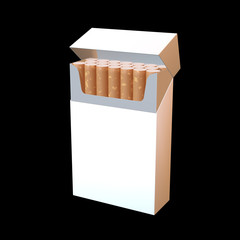 3d illustration of cigarette package