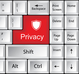 Computer Keyboard with Privacy