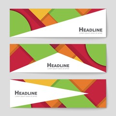 Fototapeta premium Abstract vector layout background set. For art template design, list, front page, mockup brochure theme style, banner, idea, cover, booklet, print, flyer, book, blank, card, ad, sign, sheet,, a4.