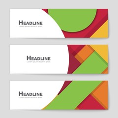 Fototapeta premium Abstract vector layout background set. For art template design, list, front page, mockup brochure theme style, banner, idea, cover, booklet, print, flyer, book, blank, card, ad, sign, sheet,, a4.