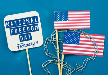 National Freedom Day CARD holiday is celebrated on February 1 