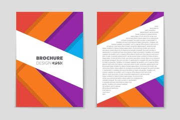 Obraz premium Abstract vector layout background set. For art template design, list, front page, mockup brochure theme style, banner, idea, cover, booklet, print, flyer, book, blank, card, ad, sign, sheet,, a4.