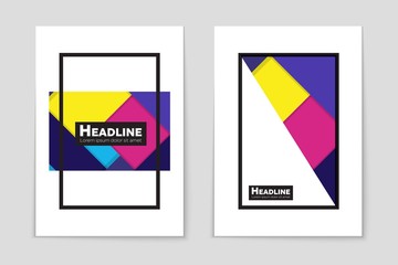 Abstract vector layout background set. For art template design, list, front page, mockup brochure theme style, banner, idea, cover, booklet, print, flyer, book, blank, card, ad, sign, sheet,, a4.