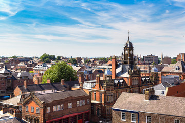 Fototapeta na wymiar Panoramic view of York, England