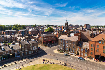 Panoramic view of York, England