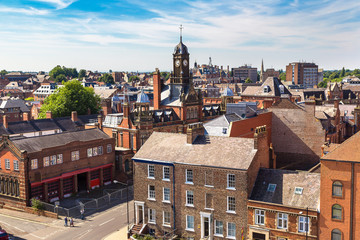 Naklejka premium Panoramic view of York, England