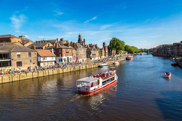 River Ouse in York, England, United Kingdom - obrazy, fototapety, plakaty
