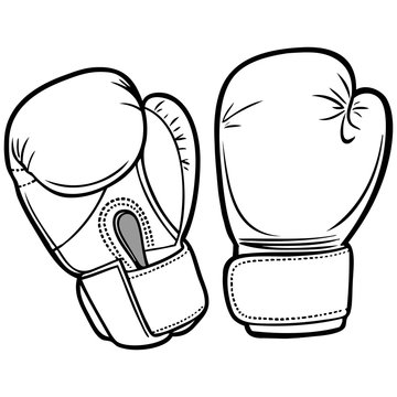 Boxing Gloves Illustration