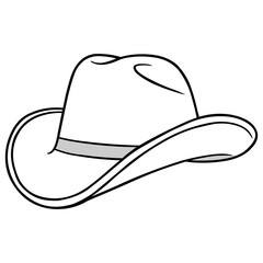 Cowboy Hat Cartoon Illustration
