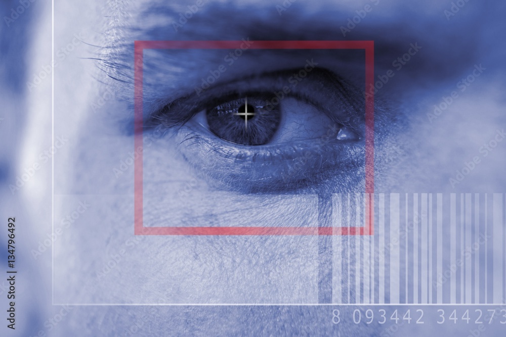 Poster composite image of composite image of bar code