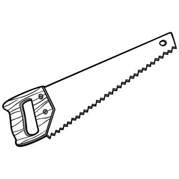 Hand Saw Illustration