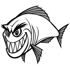 Piranha Illustration