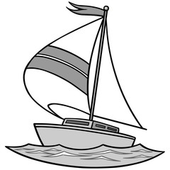 Sailboat Illustration