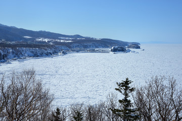 知床の流氷 © 聡 足立